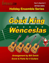 Bill Swick's Year 2, Quarter 2 - Holiday Ensembles for Four Guitars Guitar and Fretted sheet music cover Thumbnail